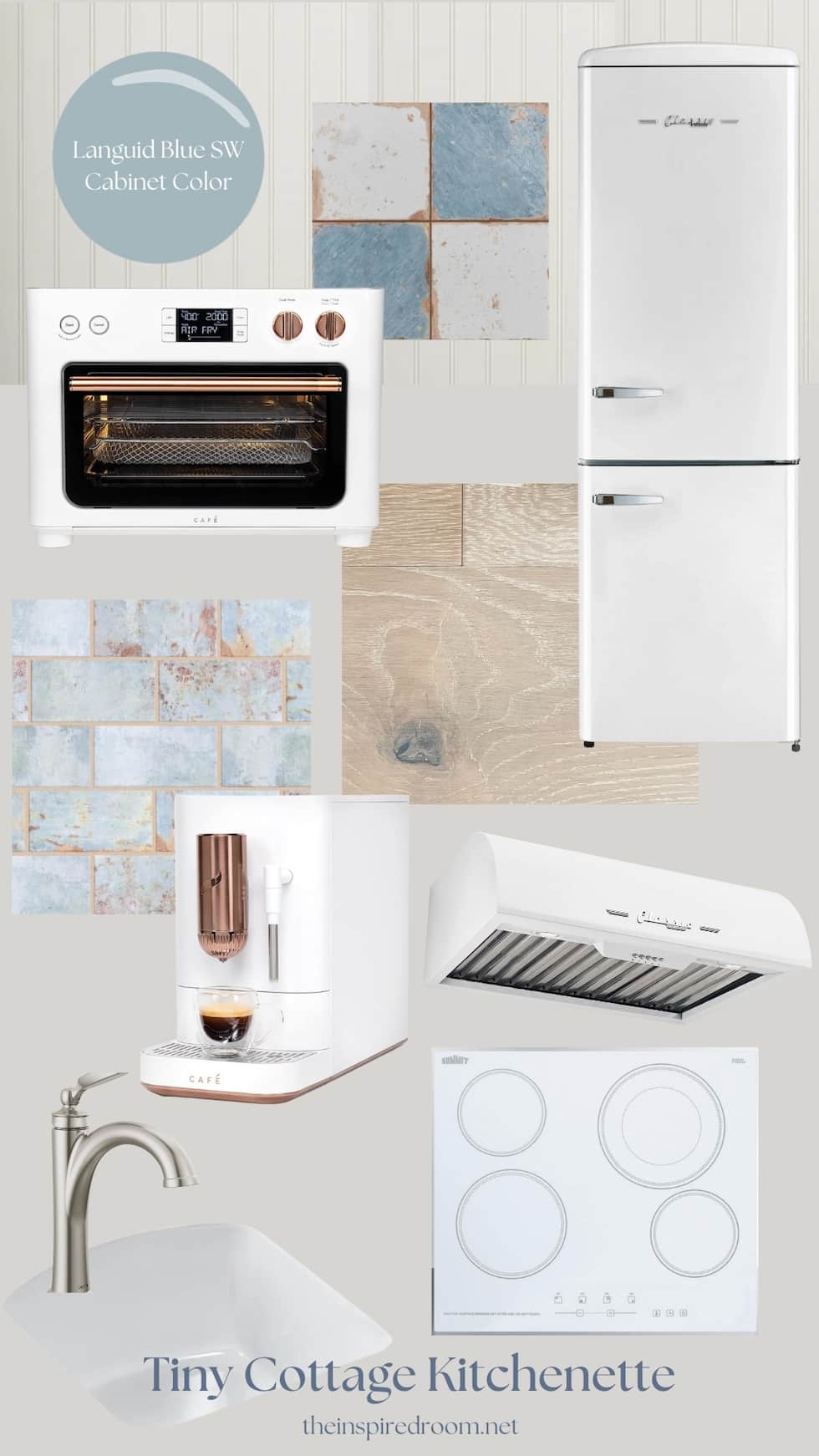 tiny cottage kitchenette