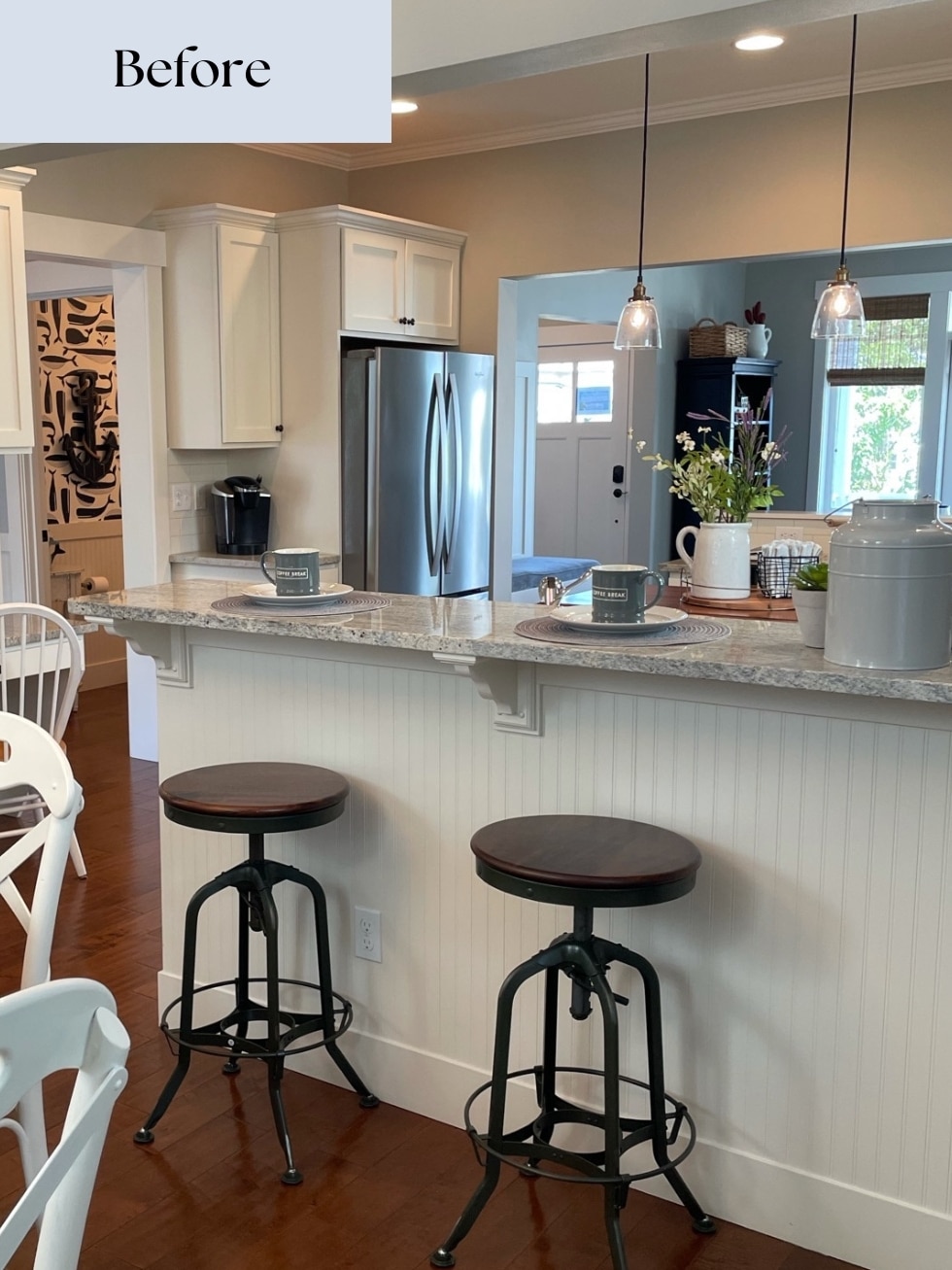 Our Kitchen Before and After (with photos of the kitchen and dining room swap!)