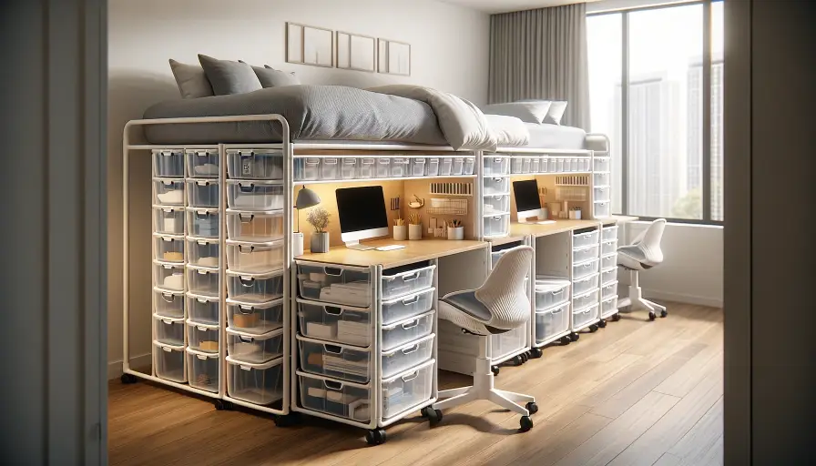 Install multi-functional storage units