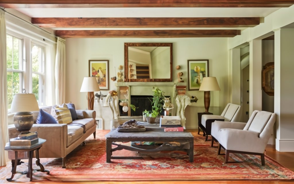 vintage items in ranch house