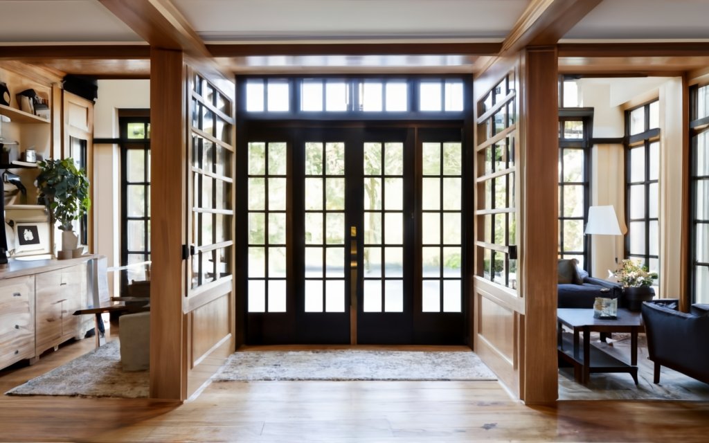 Frame doorway in ranch house