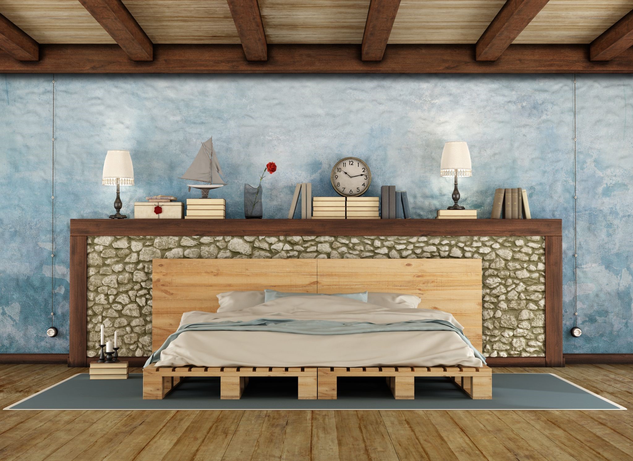 color palette for rustic bedroom