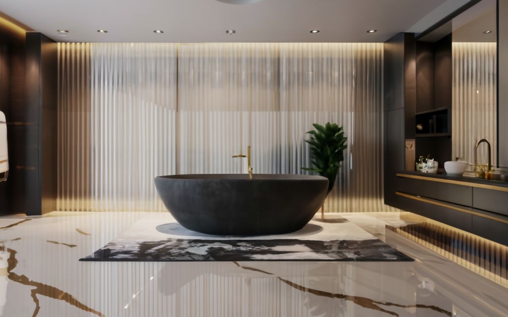 Alloy Azurro Bathroom Titles