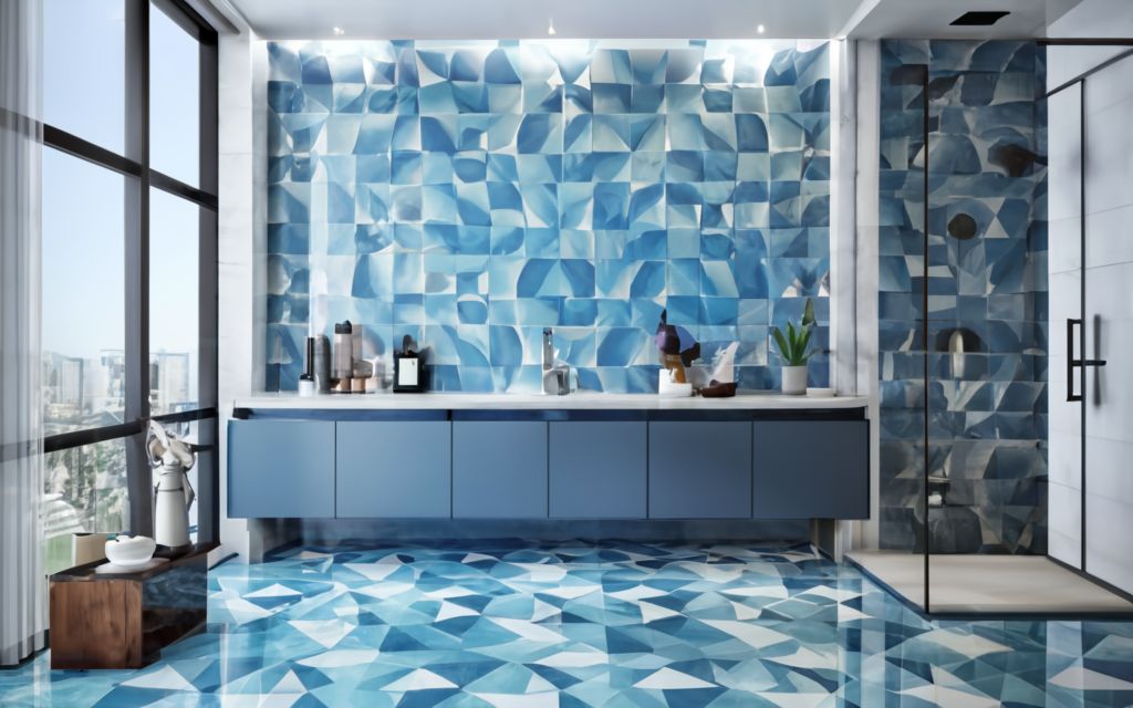 Vita Blue Bathroom Titles