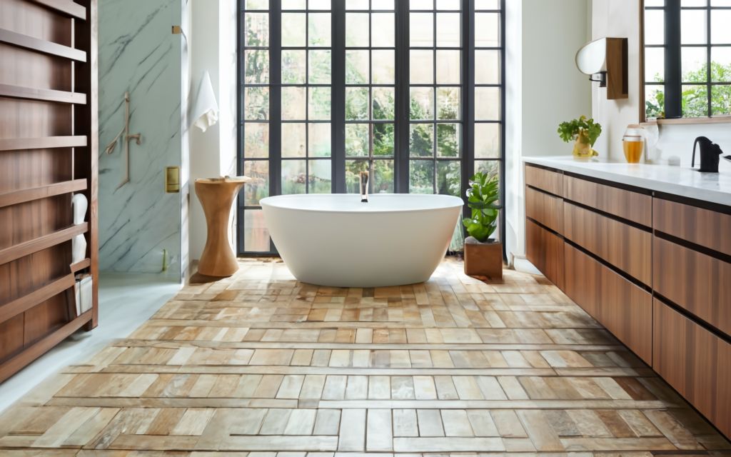 Crosshatch Bathroom Tiles