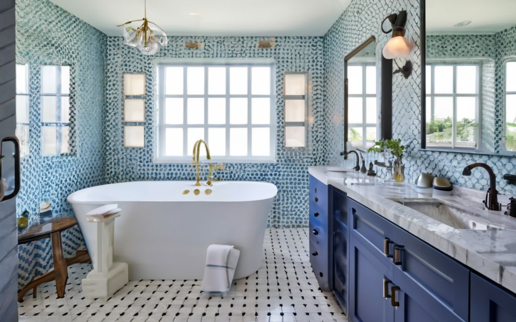 Penny Rounds Bathroom Tiles