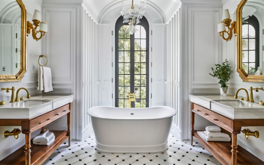 Fluted Bathroom Tiles