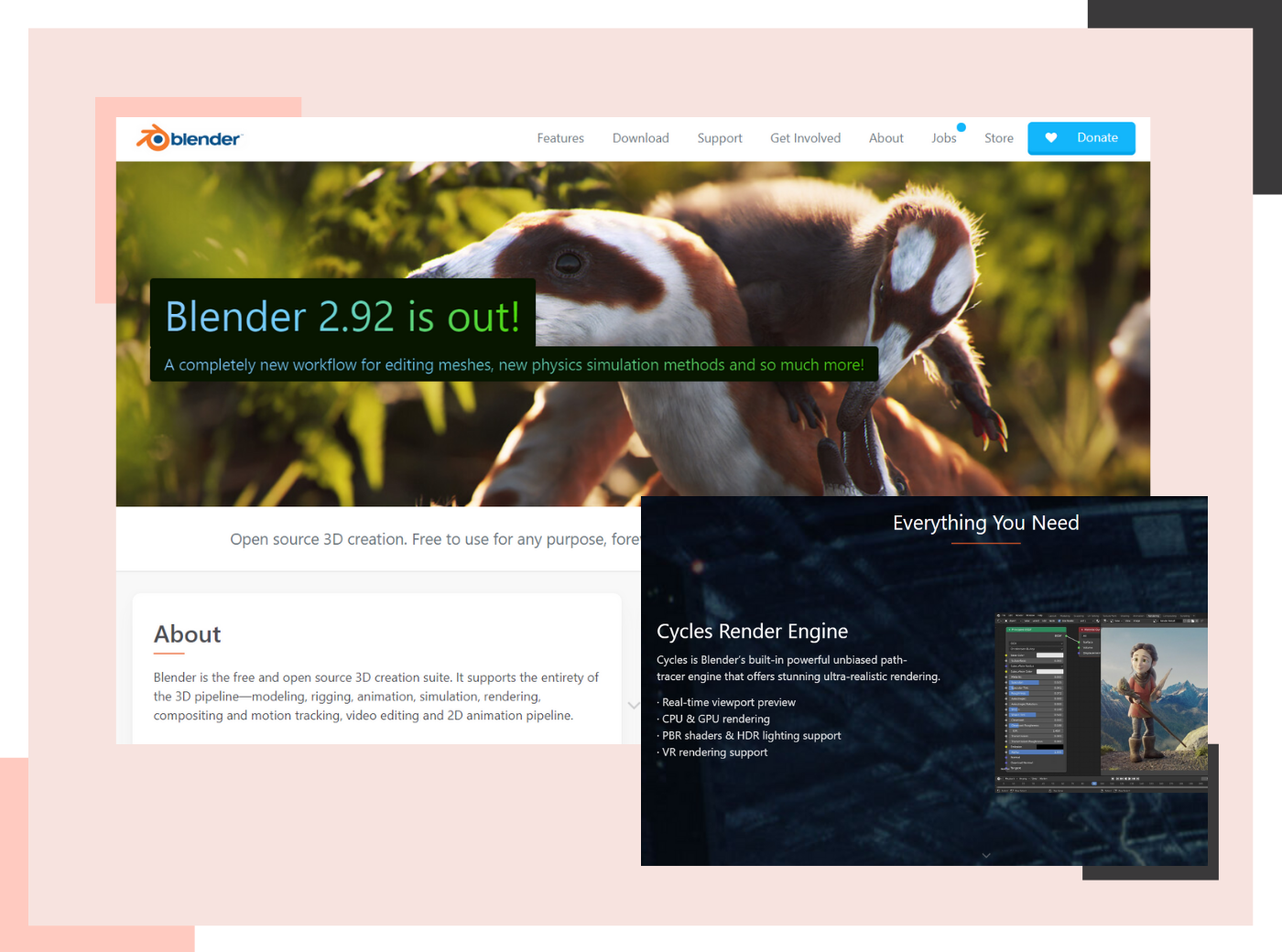 Blender rendering software