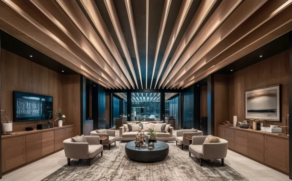 Soft, indirect light from cove lighting