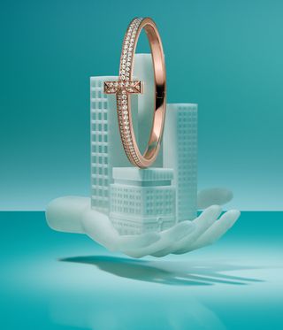 jewellery on blue backgroud