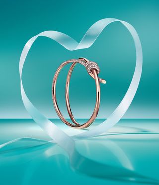 jewellery on blue backgroud