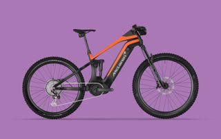 McLaren Bikes orange and black e-bike