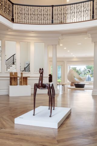 Wexler gallery display at Design Miami Los Angeles, podium exhibition