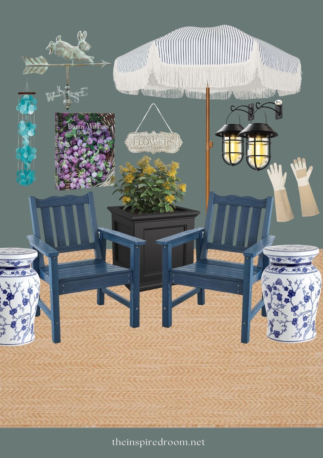 New Outdoor Rocking Chairs + Garden Mood Board (Amazon Finds)