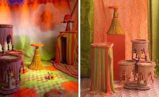 Uchronia colourful installation at New York Design Week 2024