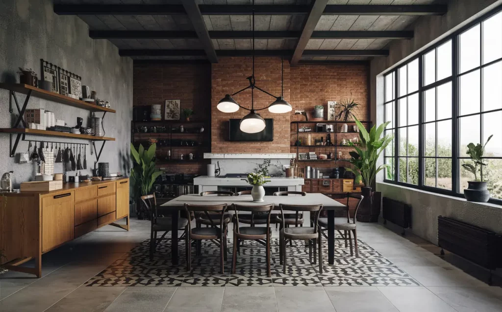 Light gray concrete tiles with a matte finish