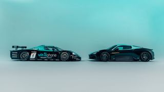 Maserati MC12 GT1 Vitaphone alongside the MC20 Leggenda