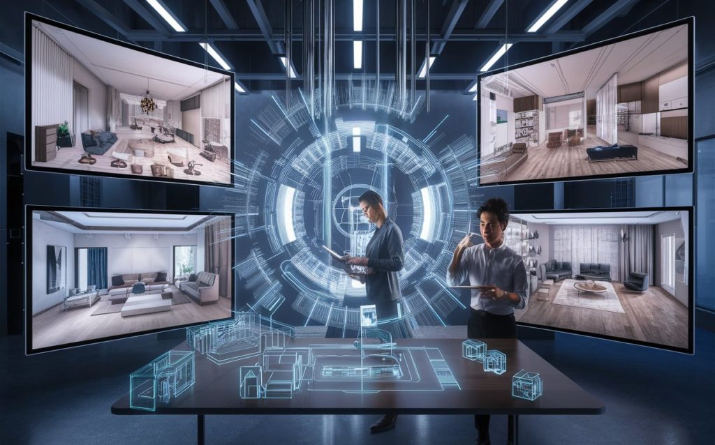 Designers working on Style, Layout, and Flow of the Space