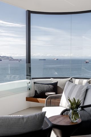 Waterford Apartments, looking out