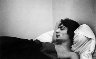 black and white images of people sleeping