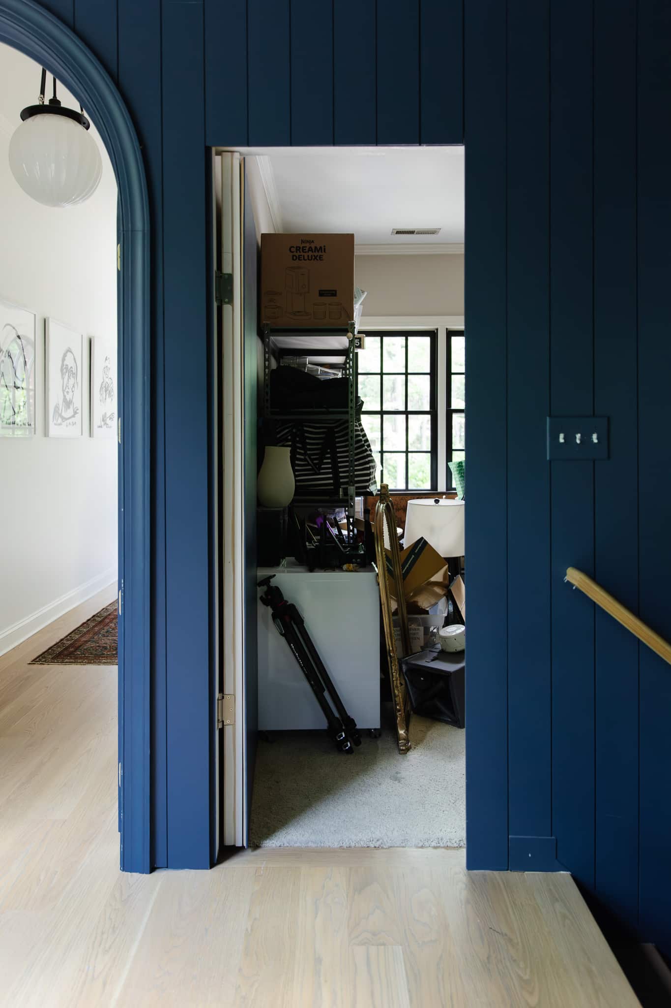 The storage room behind the "false" door