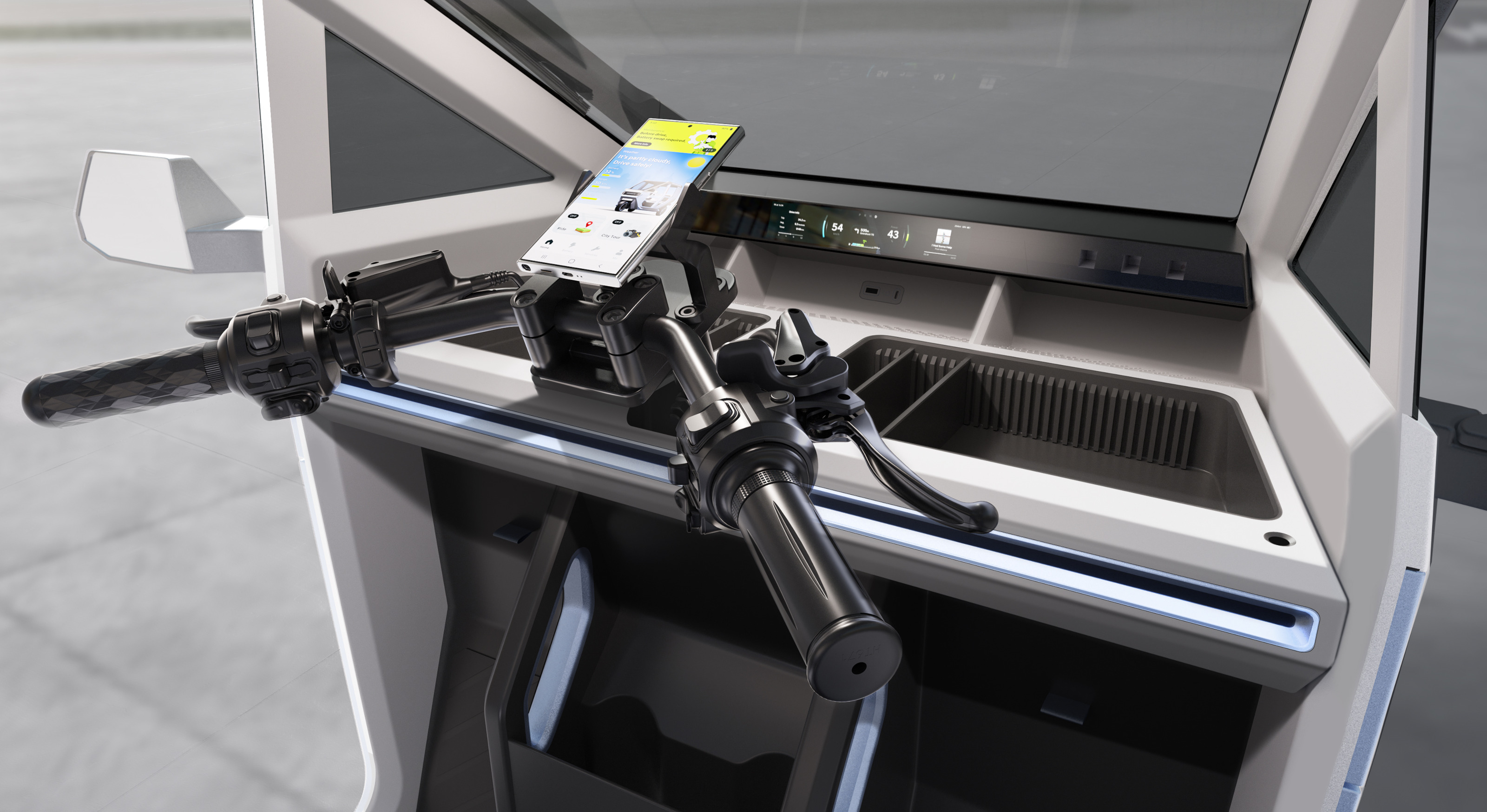 Interior of the Hyundai E3W