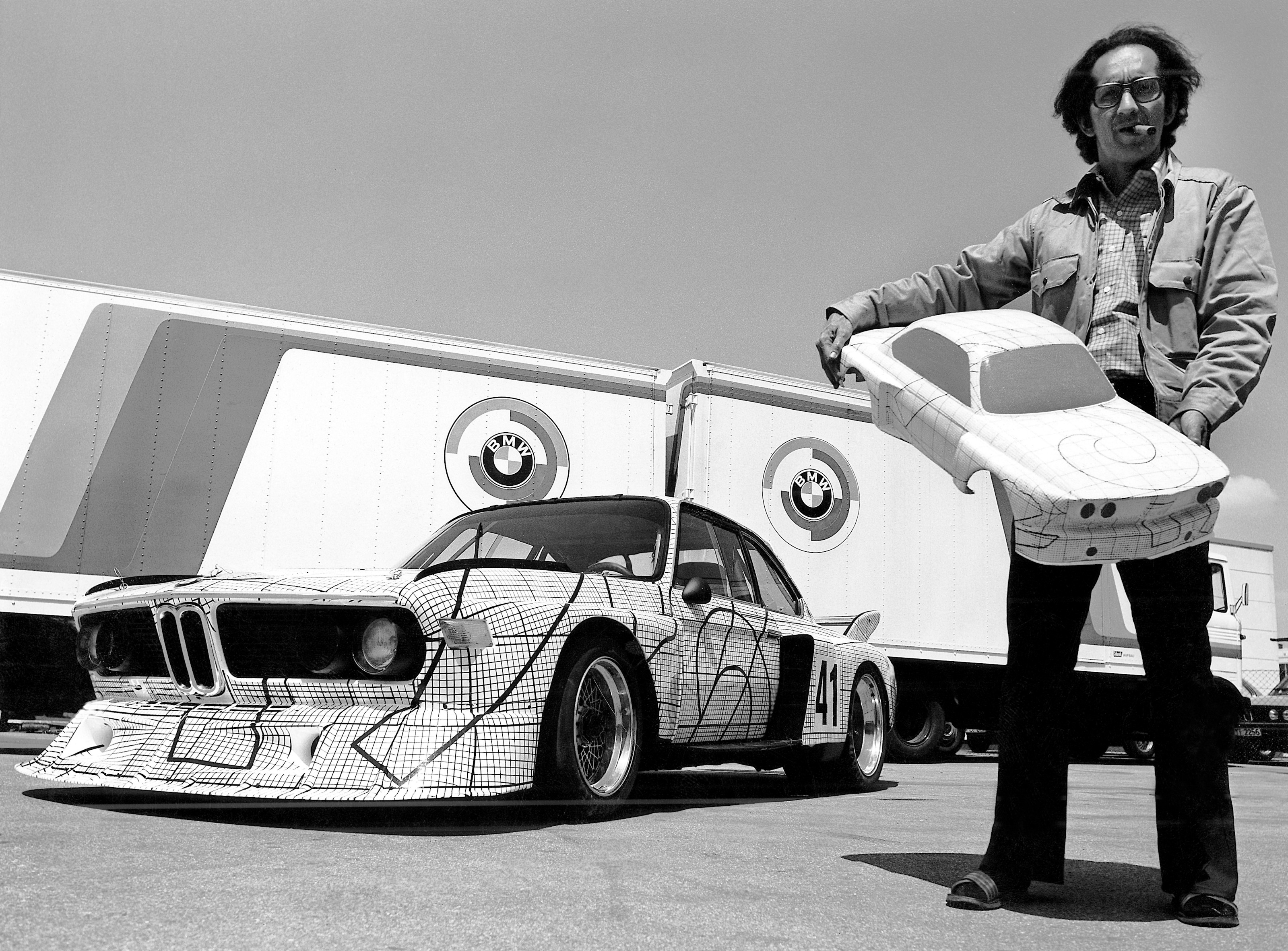 Frank Stella with BMW Art Car #2, BMW 3.0 CSL, 1976