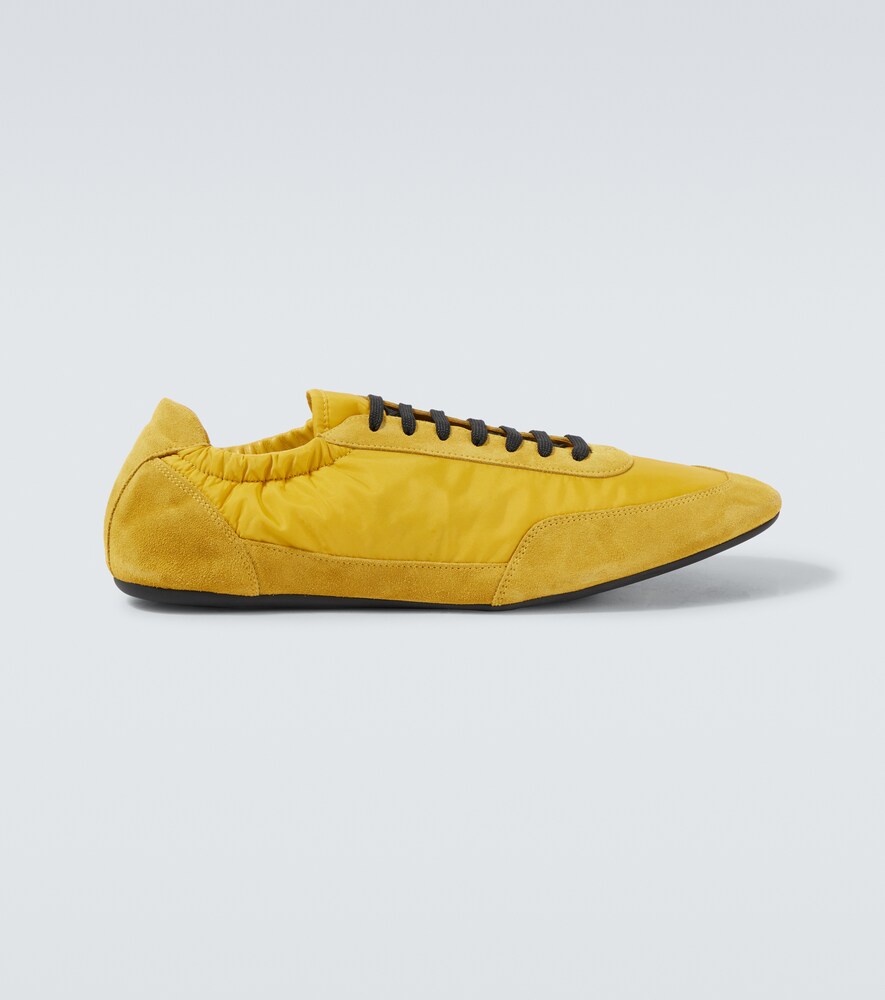 Collapse Re-Nylon Suede-Trimmed Sneakers