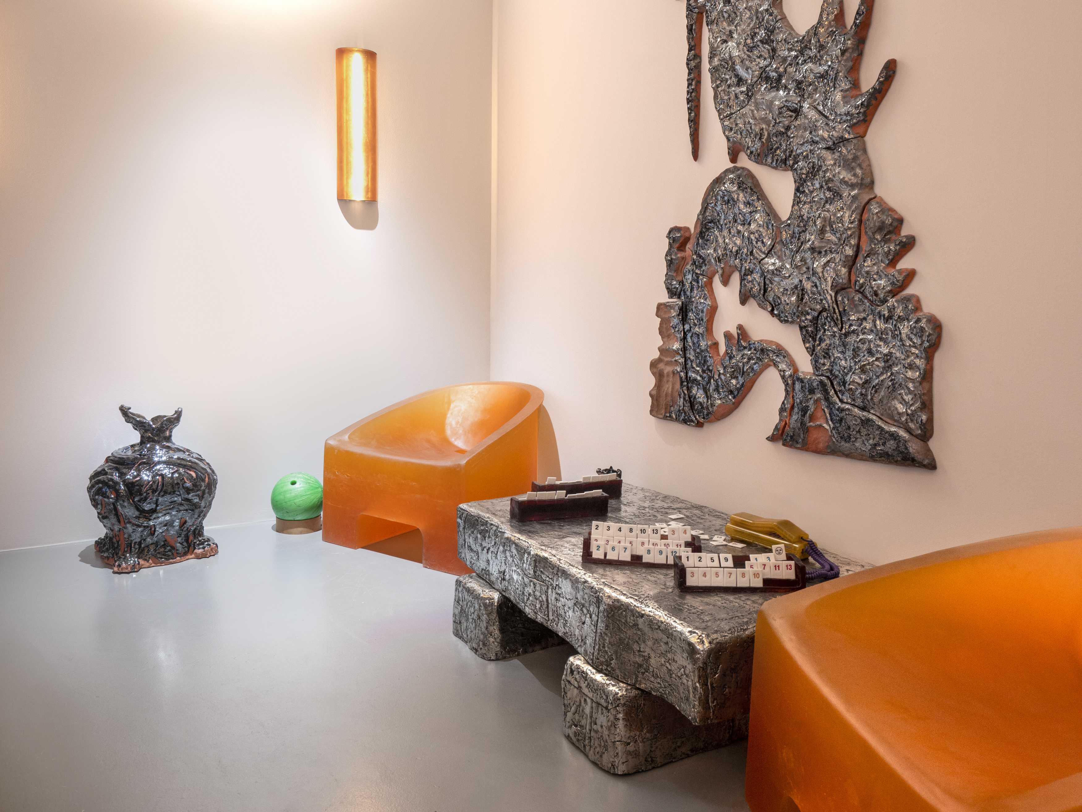 collectible furniture installed in a gallery space