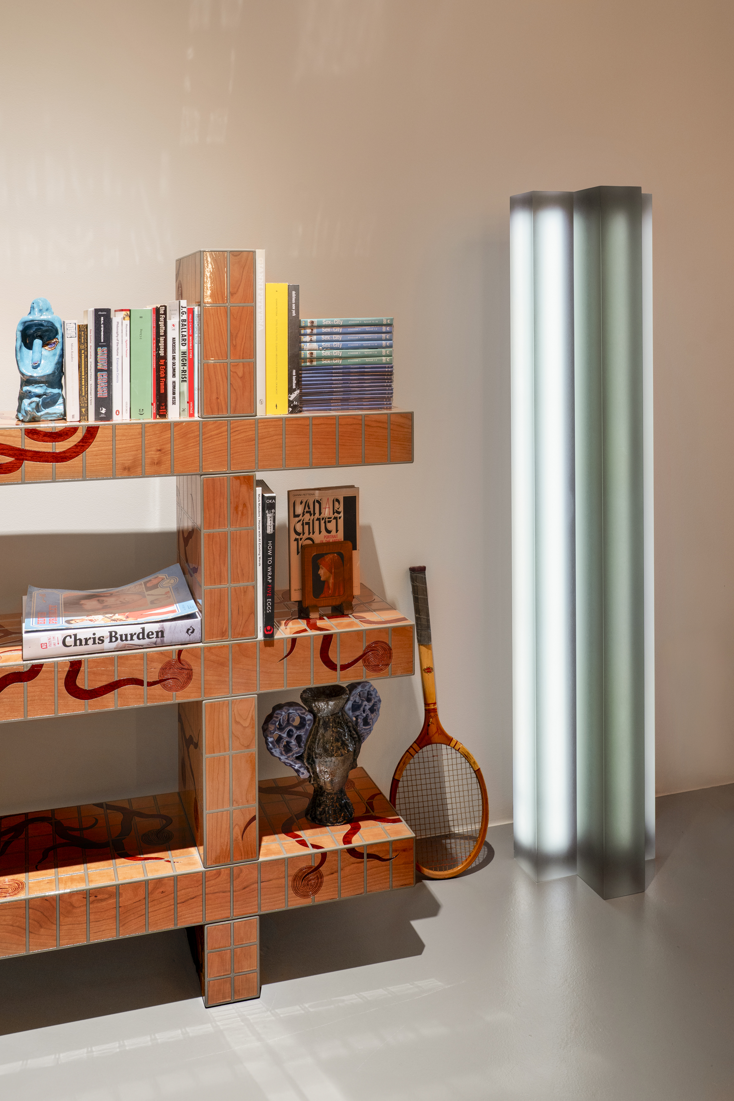 collectible furniture installed in a gallery space