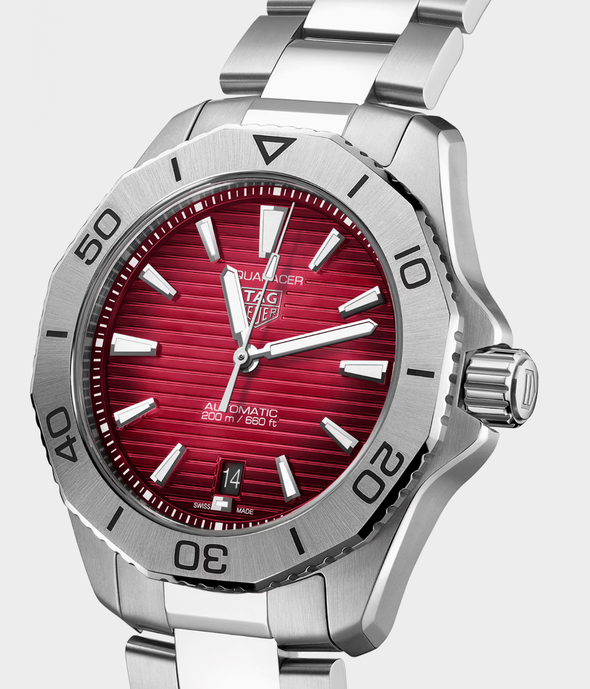 watch with red dial