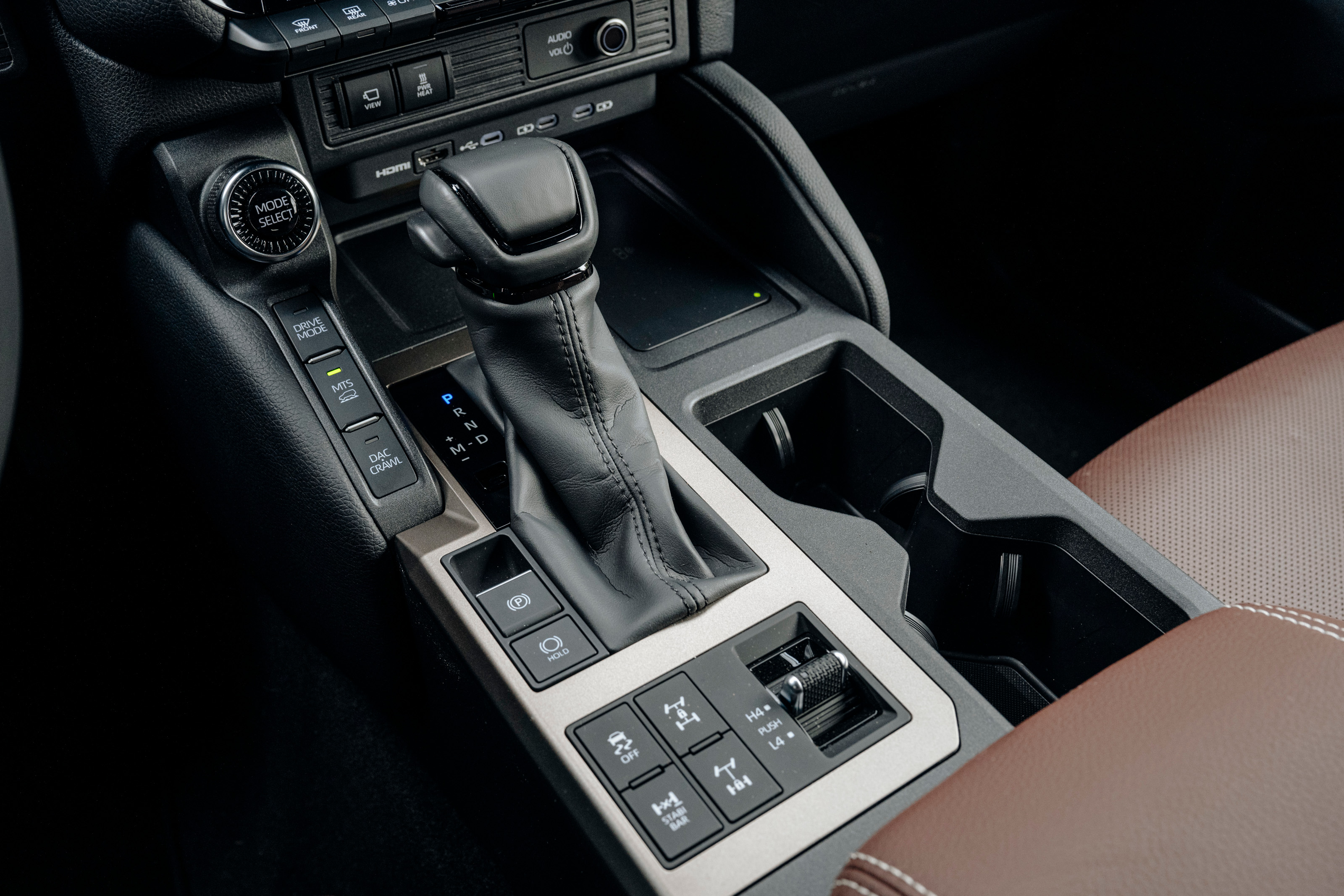 The Land Cruiser has a full suite of off-road controls