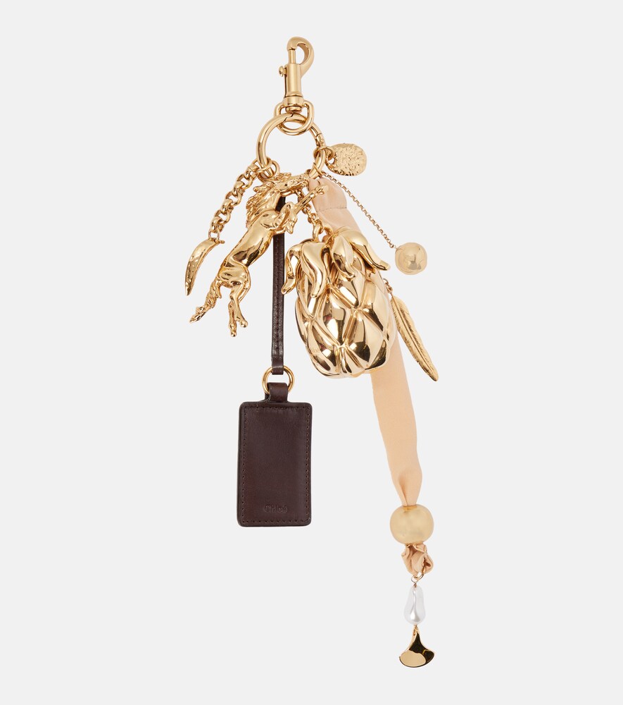 Giga Pineapple Leather Bag Charm