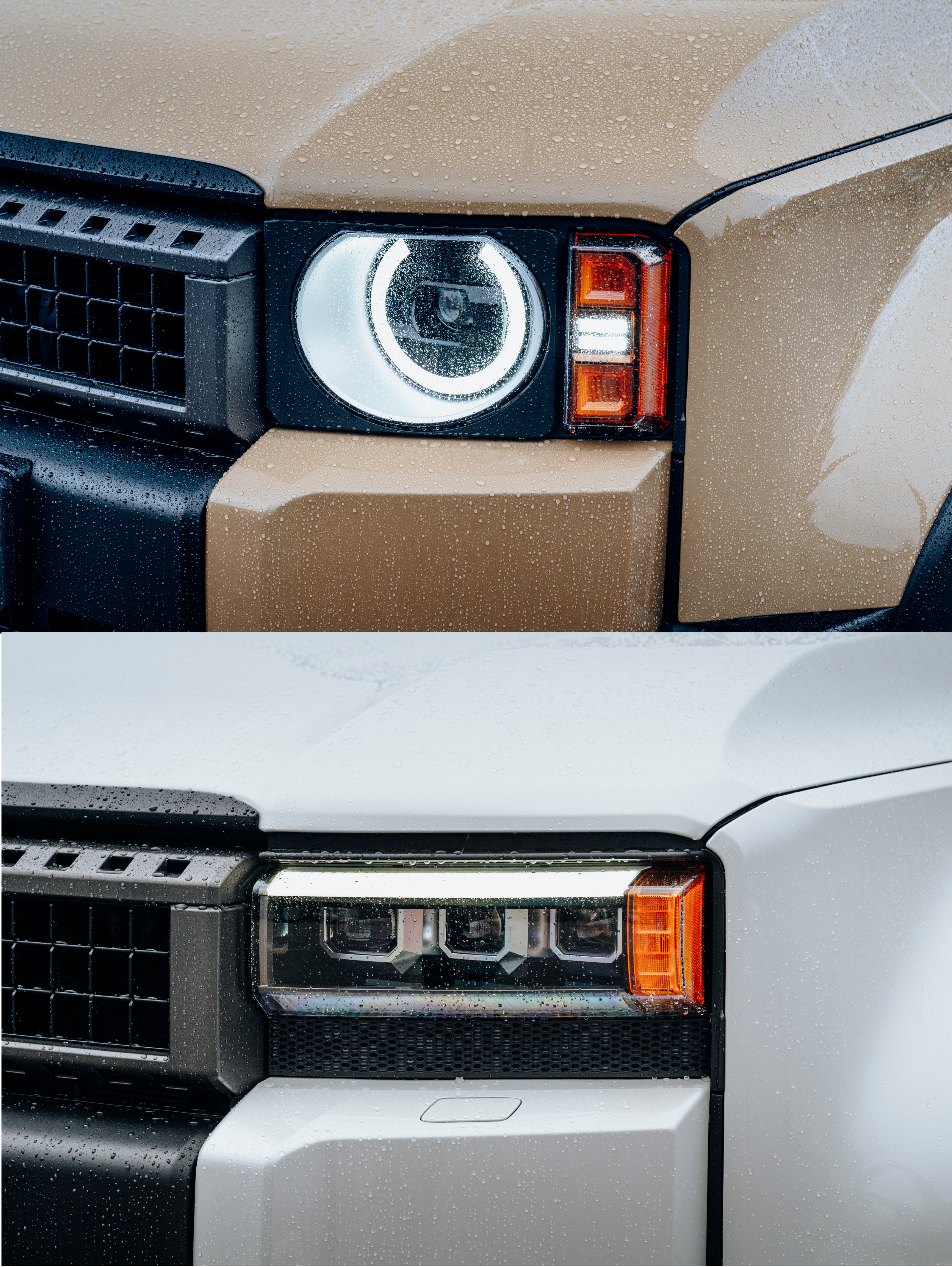 Toyota Land Cruiser's two headlight options