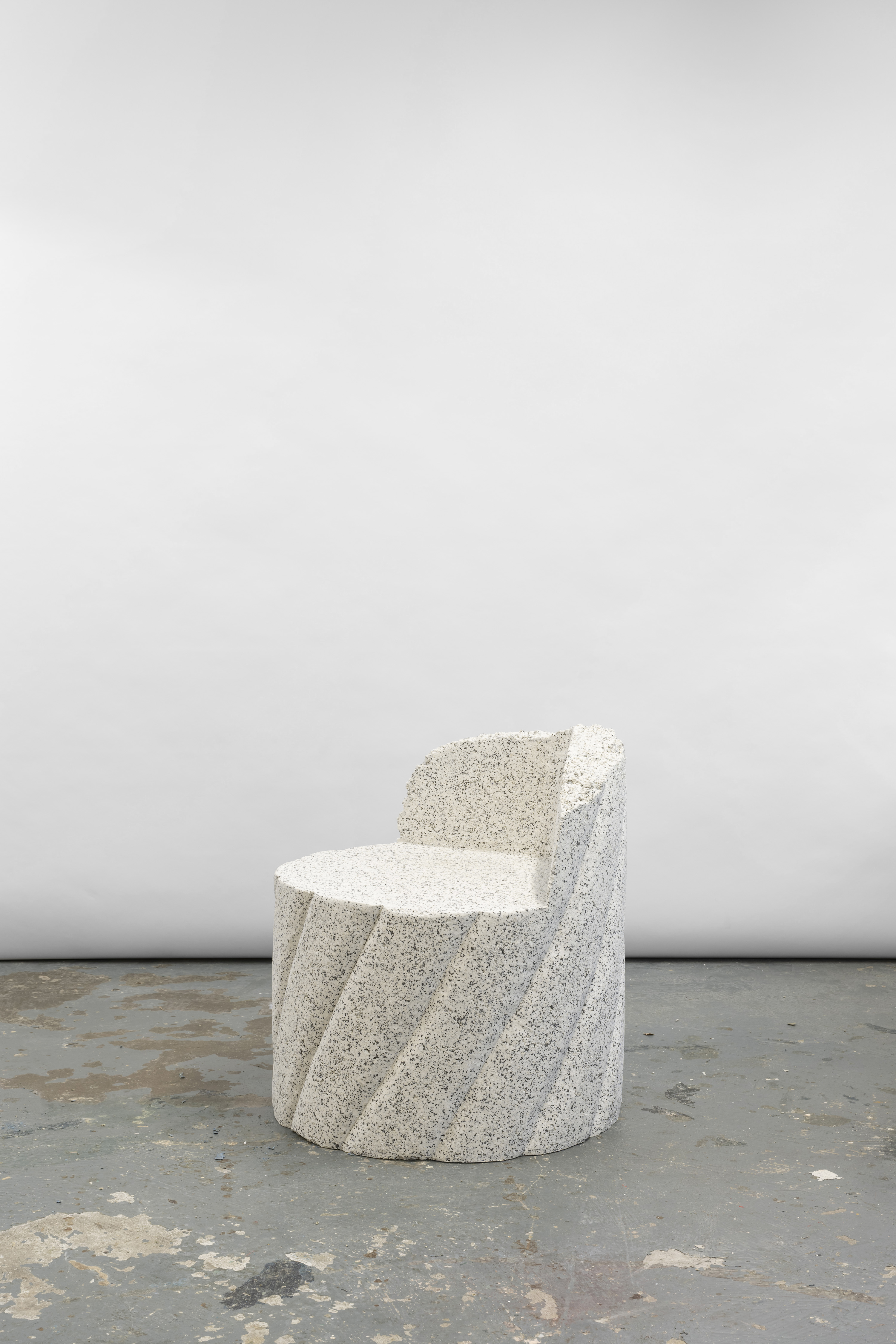 hand sculpted rubber chair