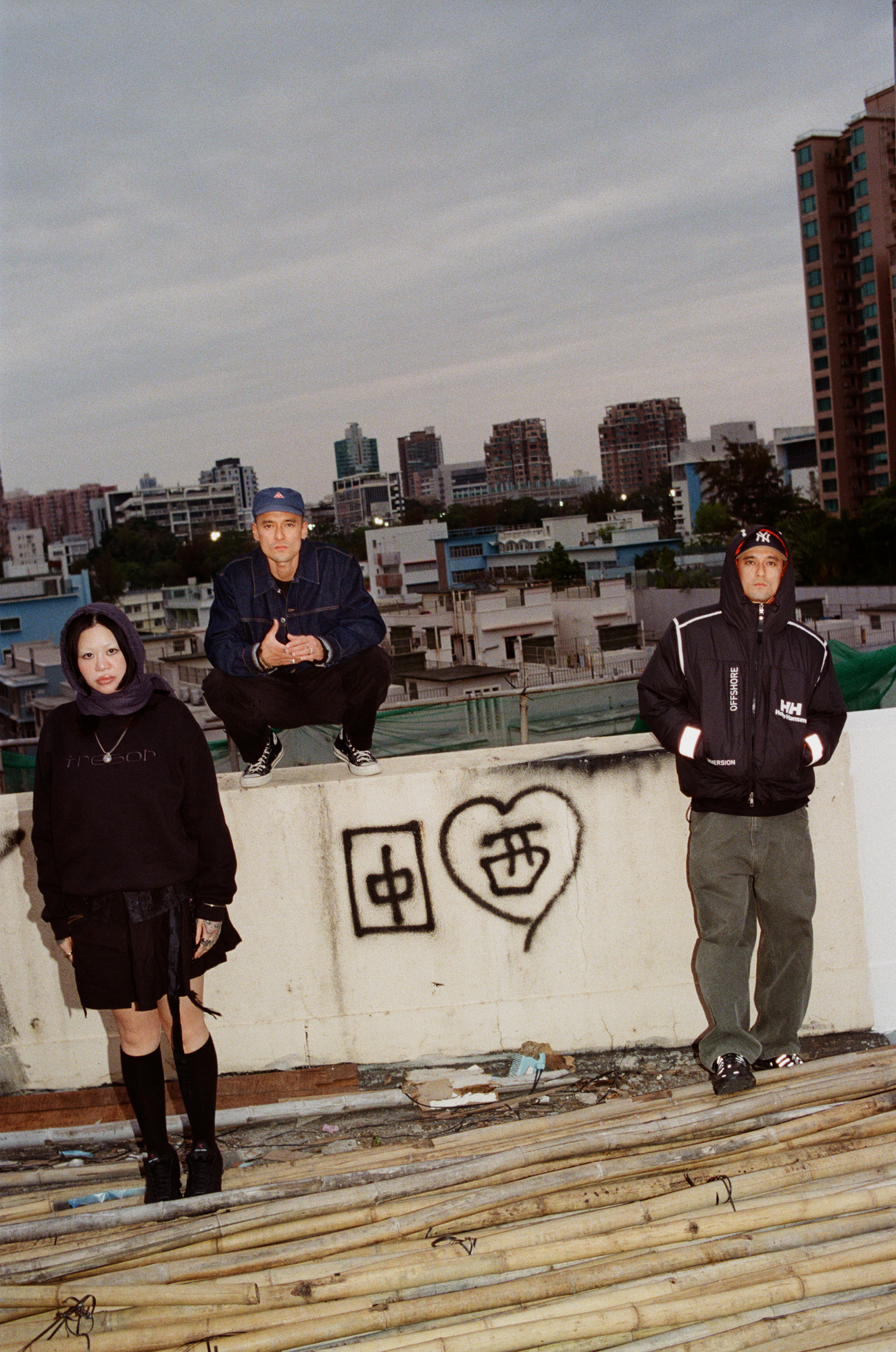 DJ Subez Yeti with Tom and Arthur Bray, co-founders of music collective Yeti Out