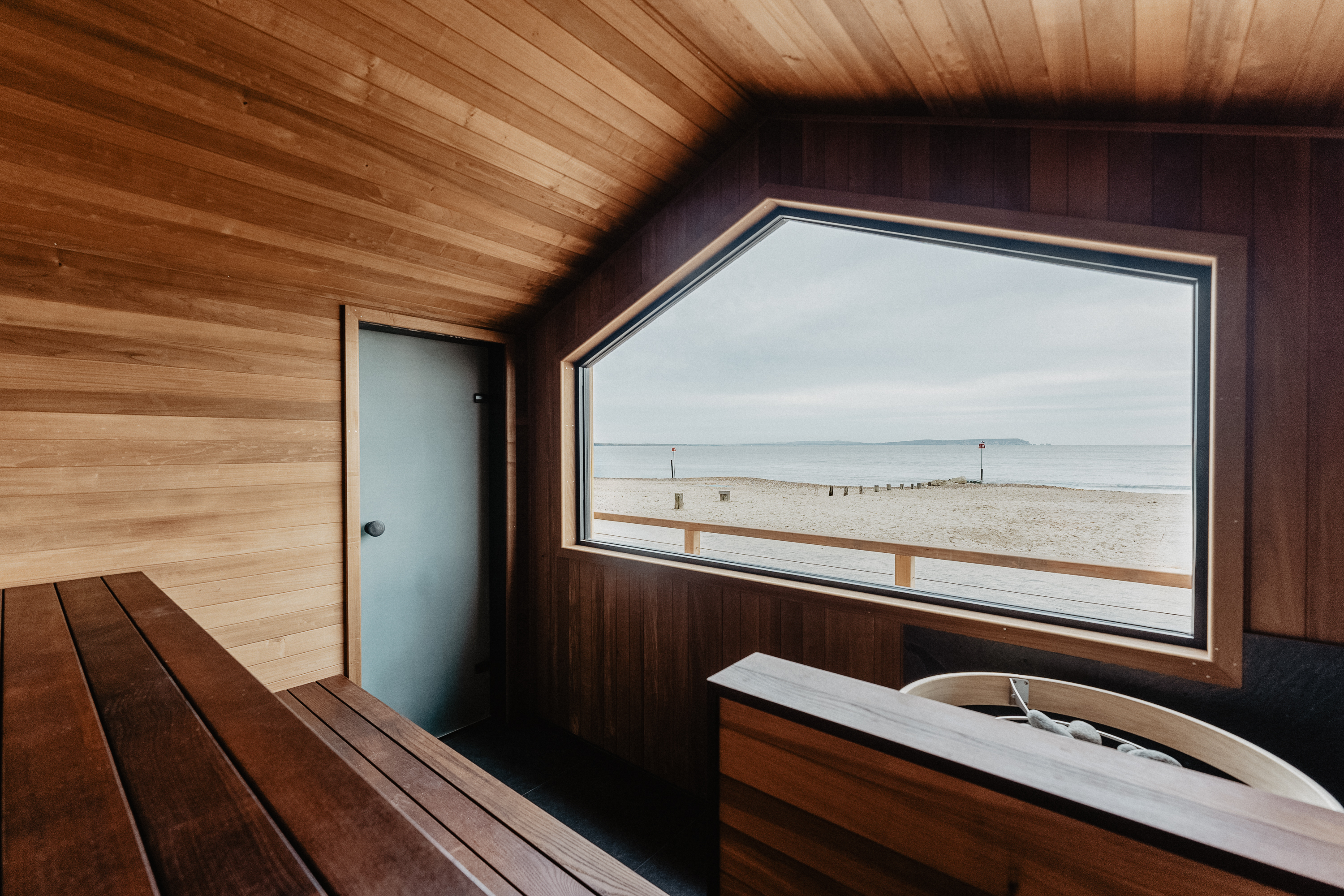 example of wild sauna, cabins for deep heat in the british outdoors