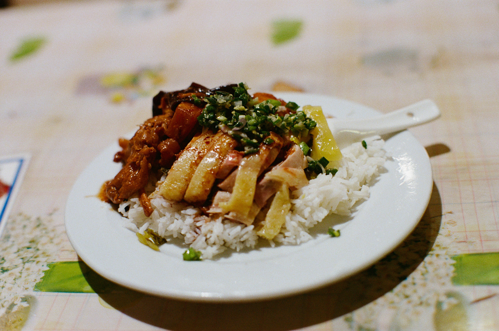 Marinated chicken with rice