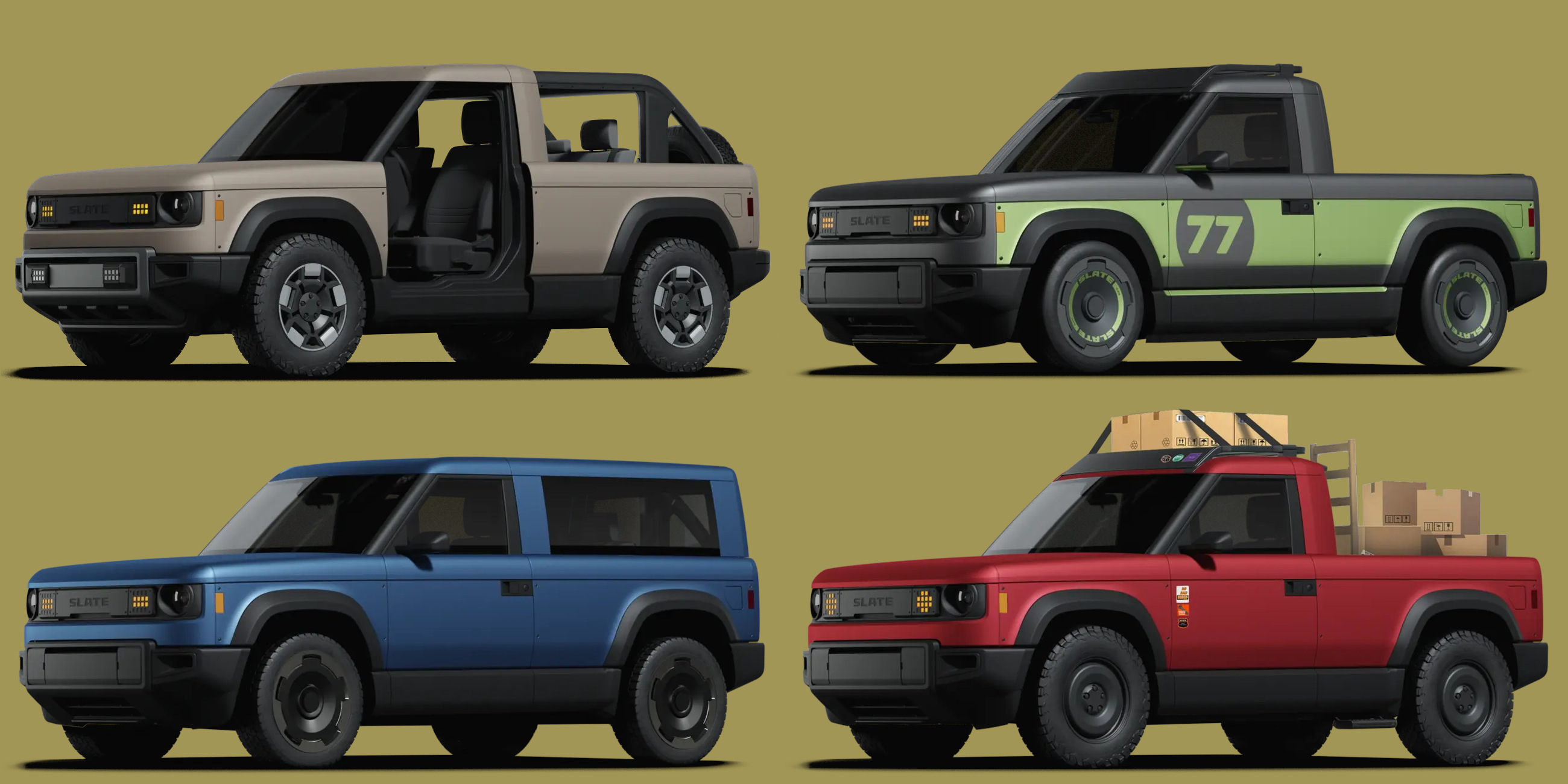 Body styles and colours are effectively limitless