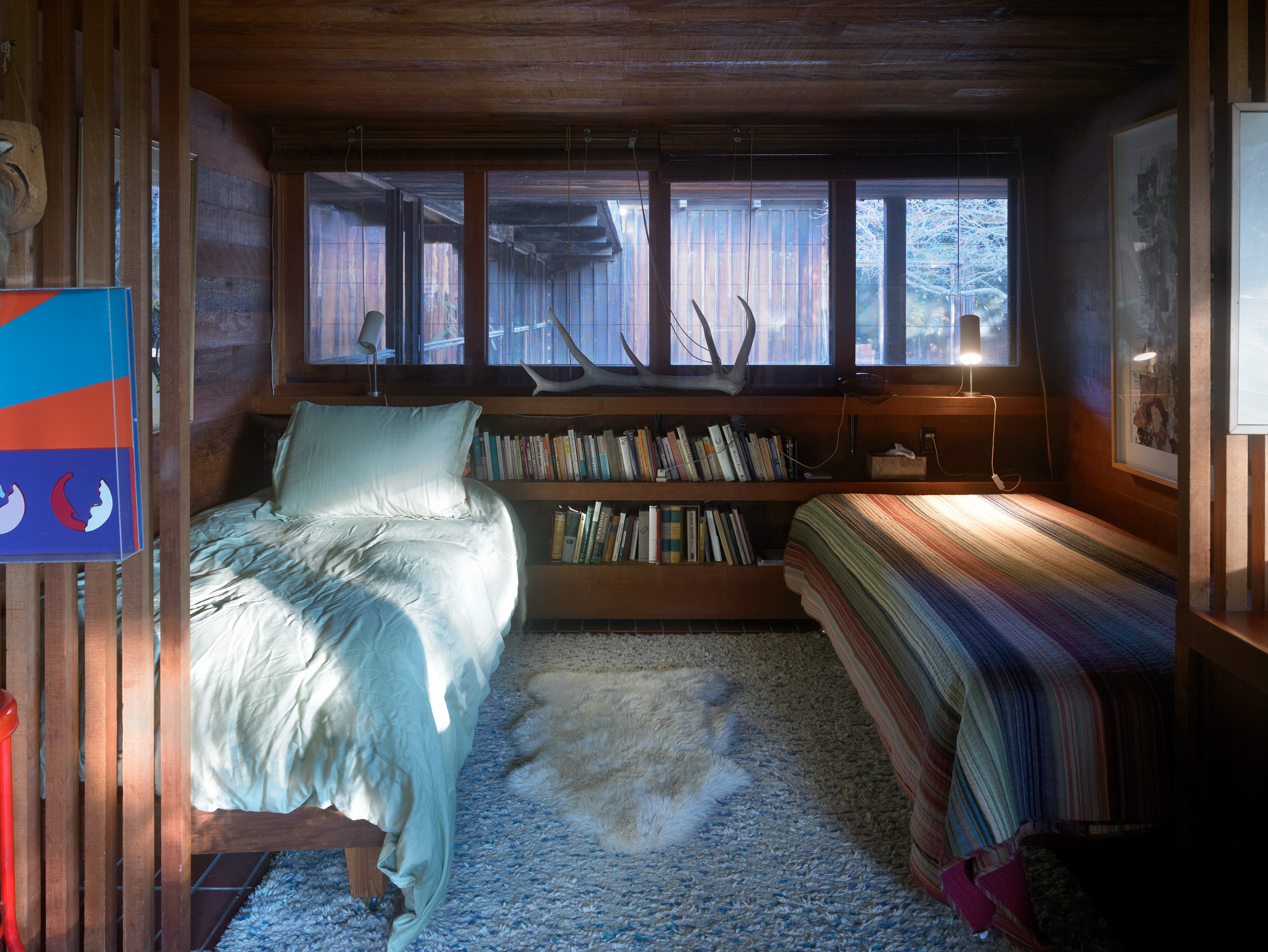 Paul Schweikher house, a midcentury, low volume with brick walls