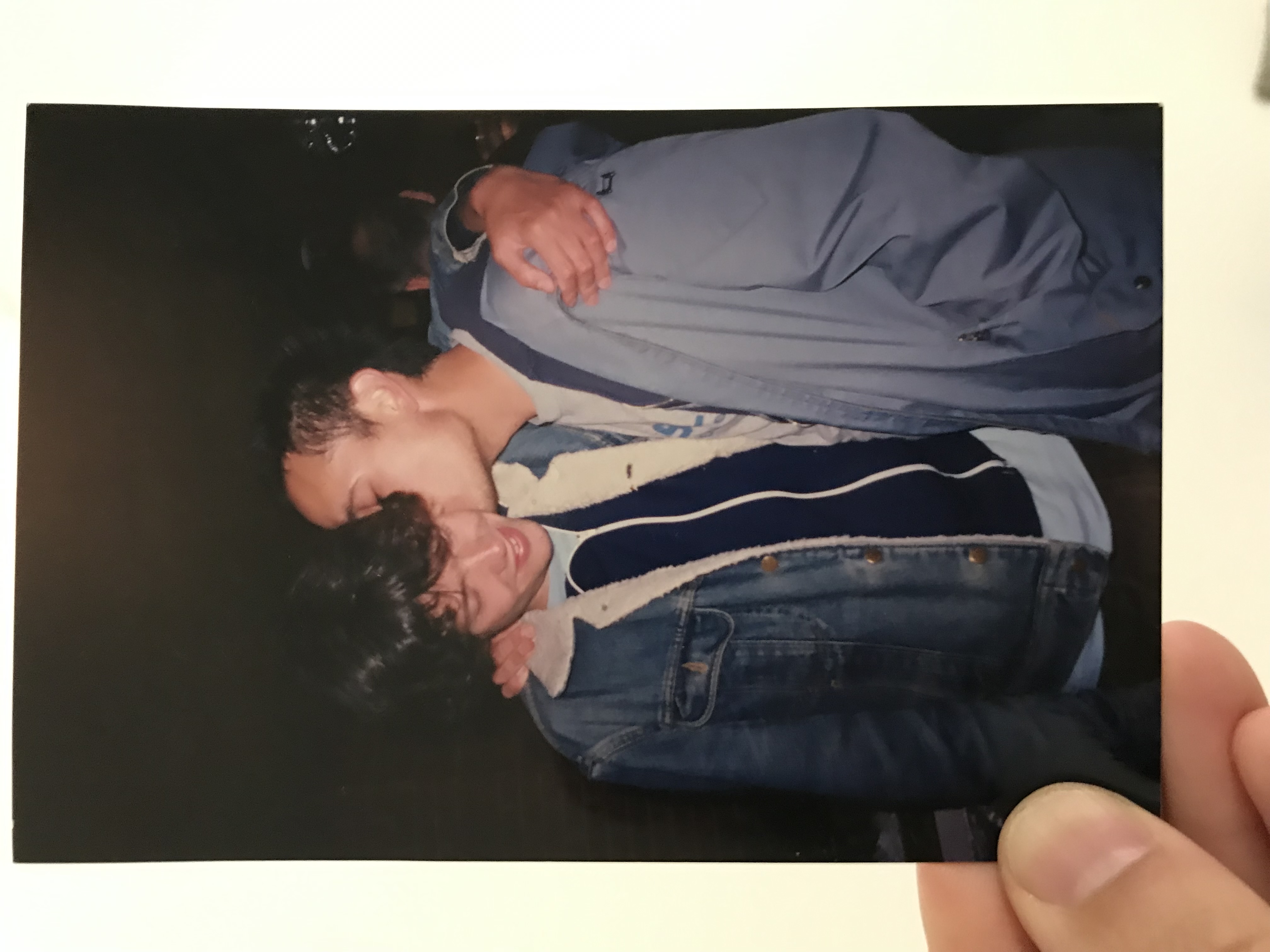 a man looking at the camera