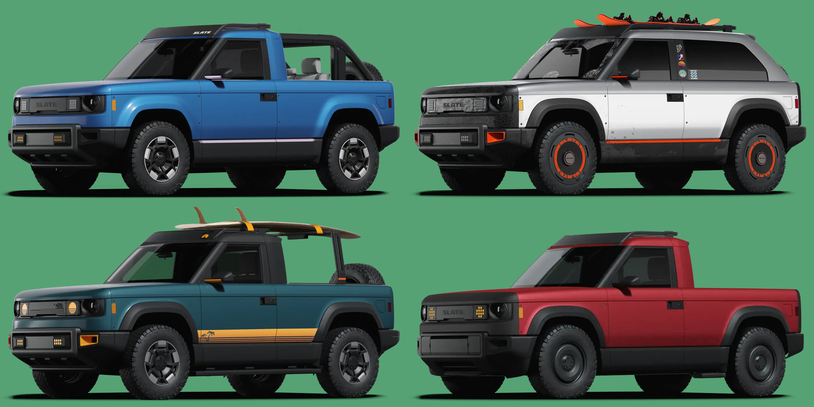 Body styles and colours are effectively limitless