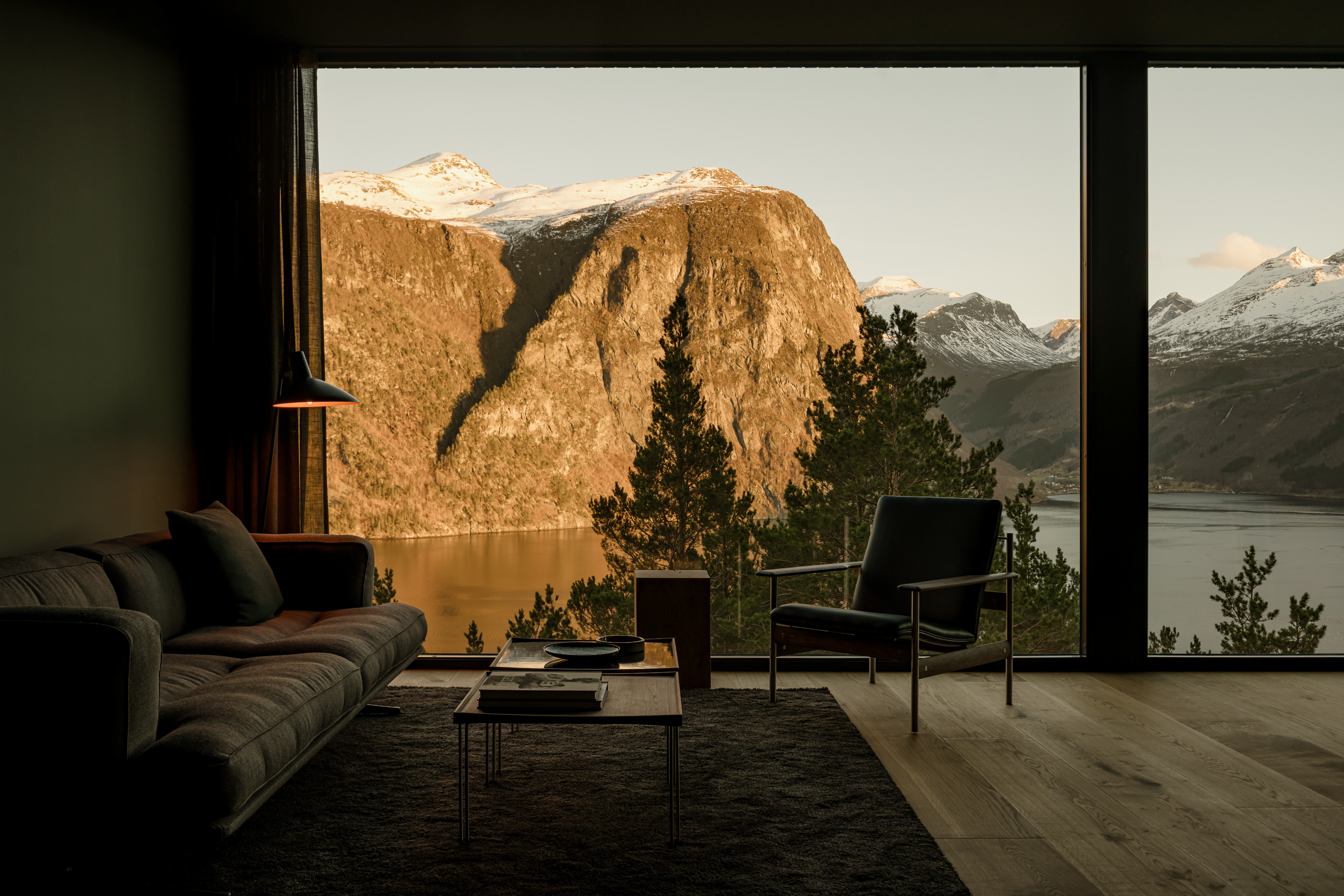 The view from the living room