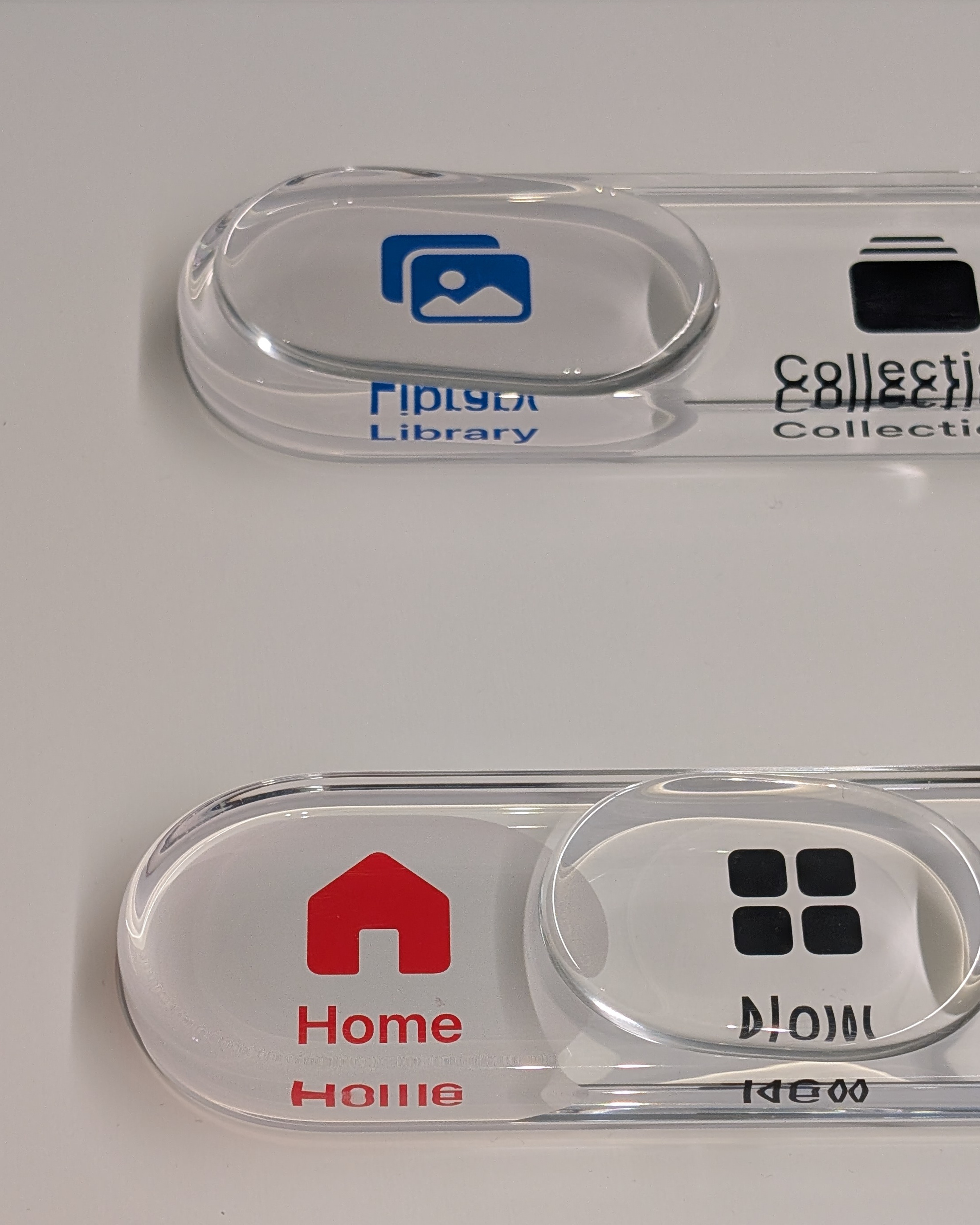 Apple used physical pieces of glass to demonstrate the new OS's underlying approach