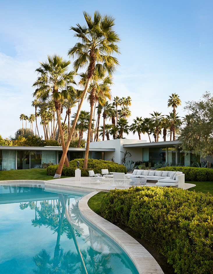 Rancho Mirage house, the home of architect Steven Harris and husband and collaborator Lucien Rees Roberts