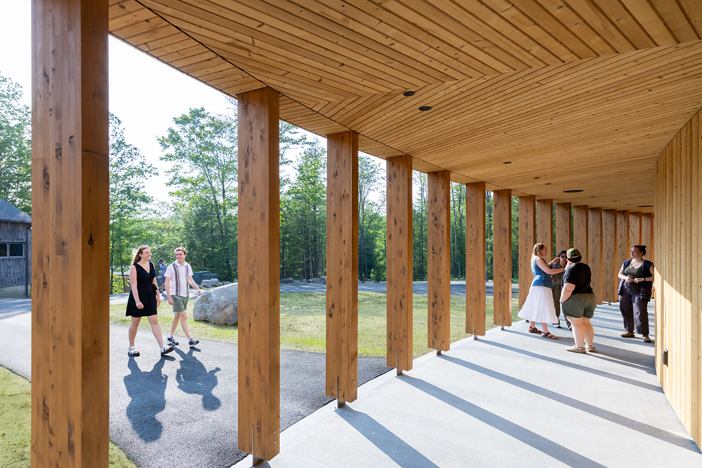 Jacob's Pillow, Doris Duke theatre by Mecanoo, timber structure in the Berkshires countryside