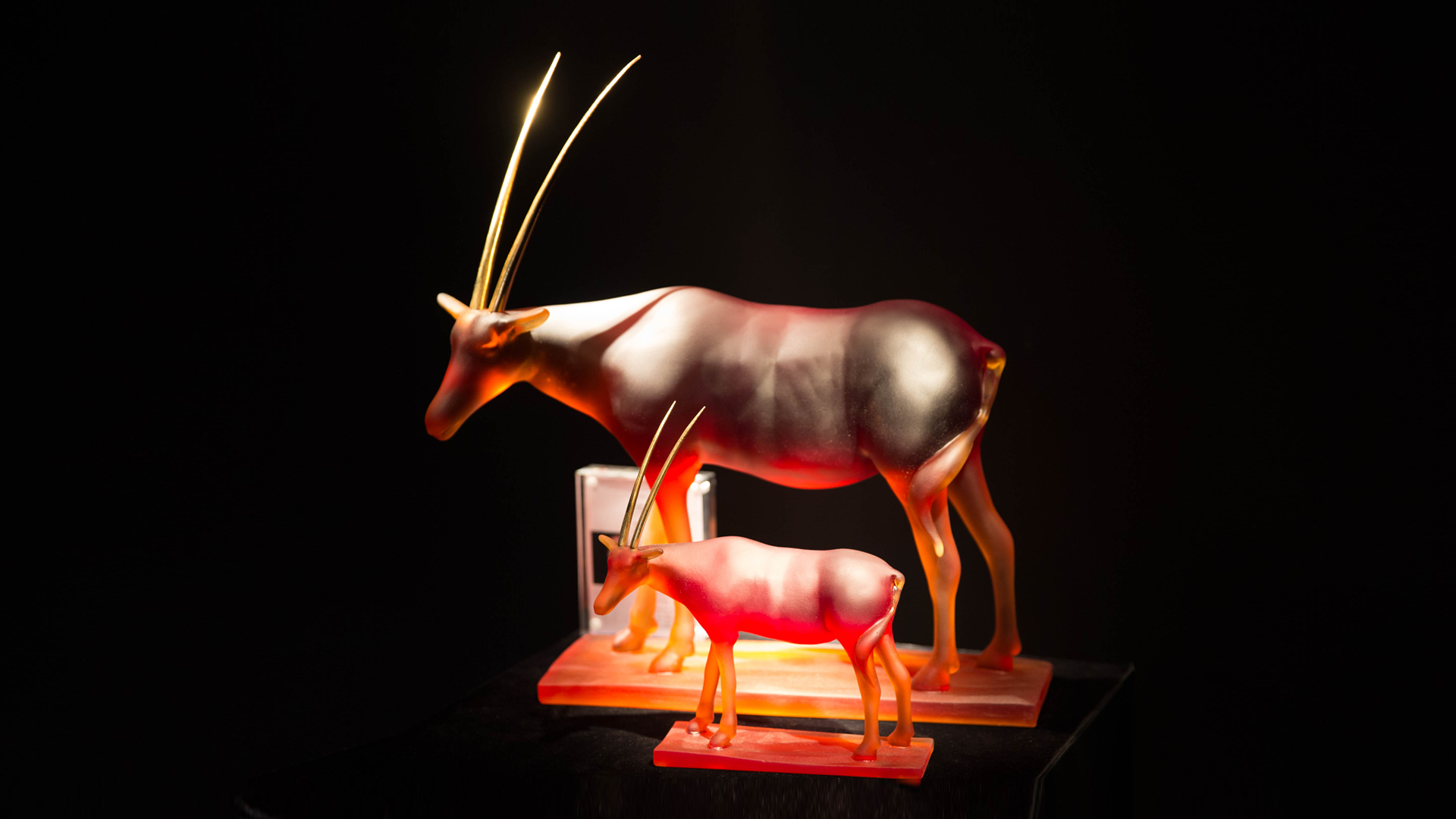Oryx made of Crystal, by Hicham Lahlou for Daum
