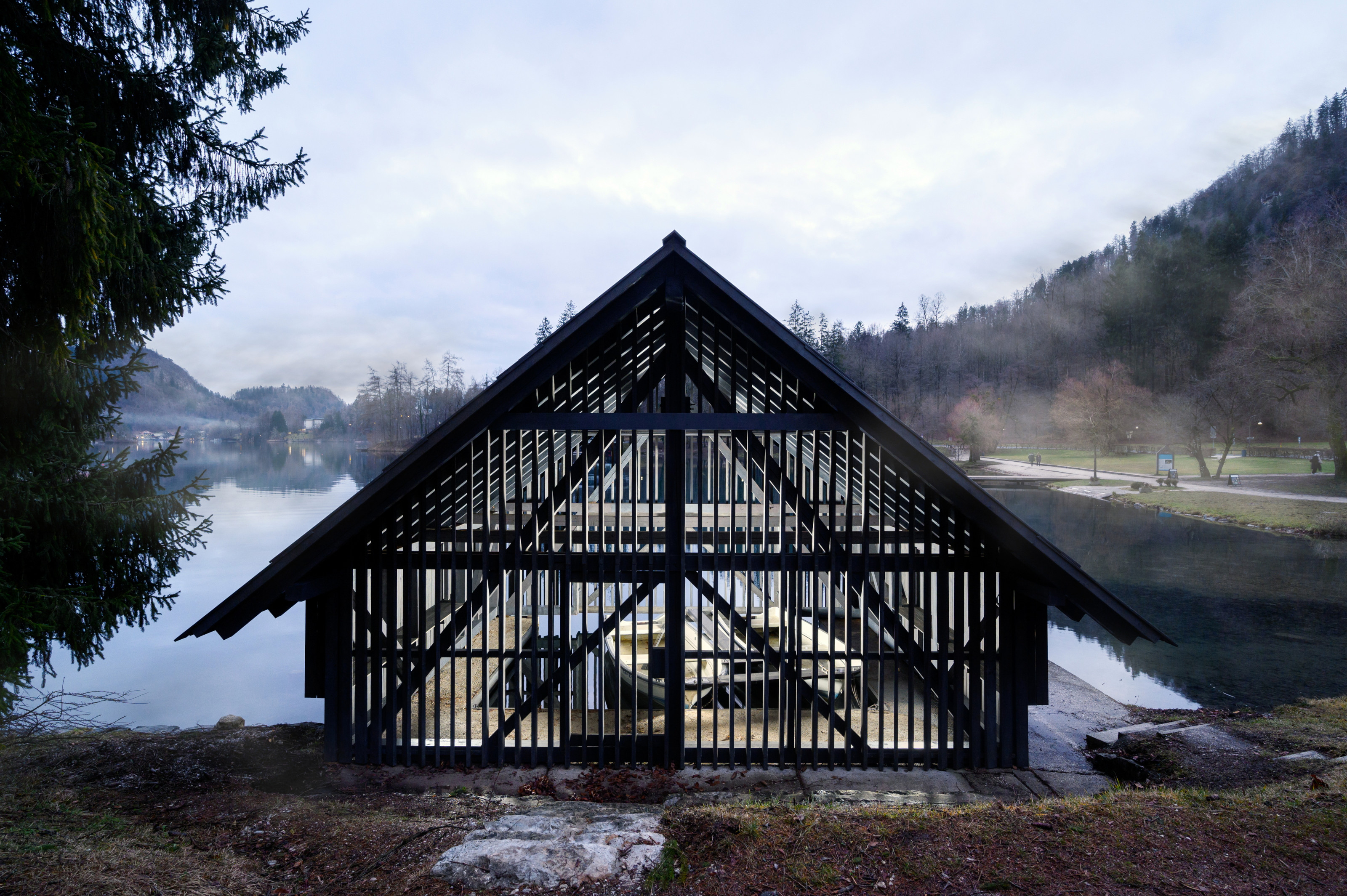Boathouse Zaka, Lake Bled by OFIS Architects