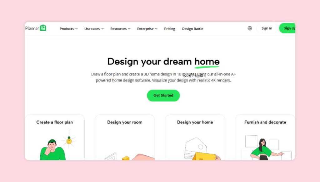 Planner 5D is a simple home design tool to create basic floor plans