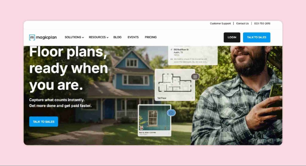 Magicplan is an innovative app for on-site measuring